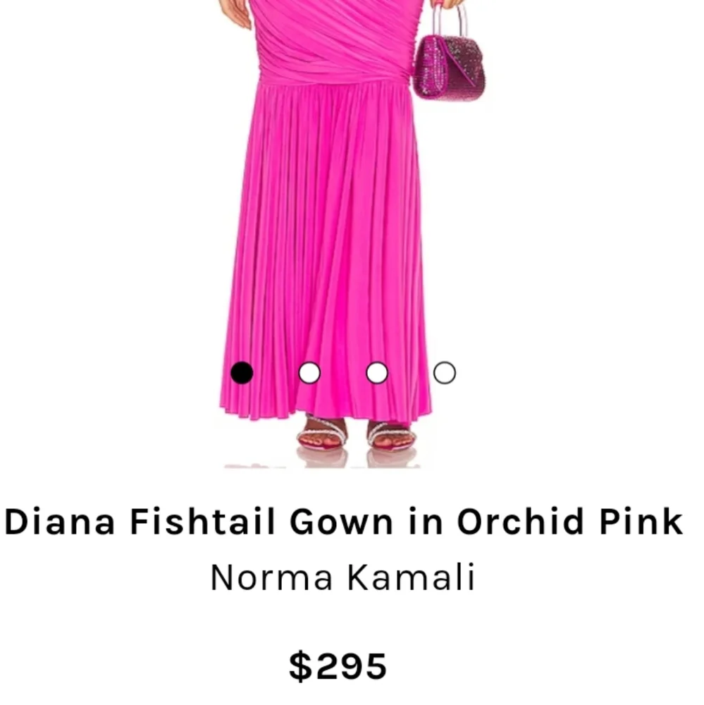 NORMA KAMALI Orchid Pink One Shoulder Ruching Diana Fishtail Gown X-Small NWT - Picture 4 of 13